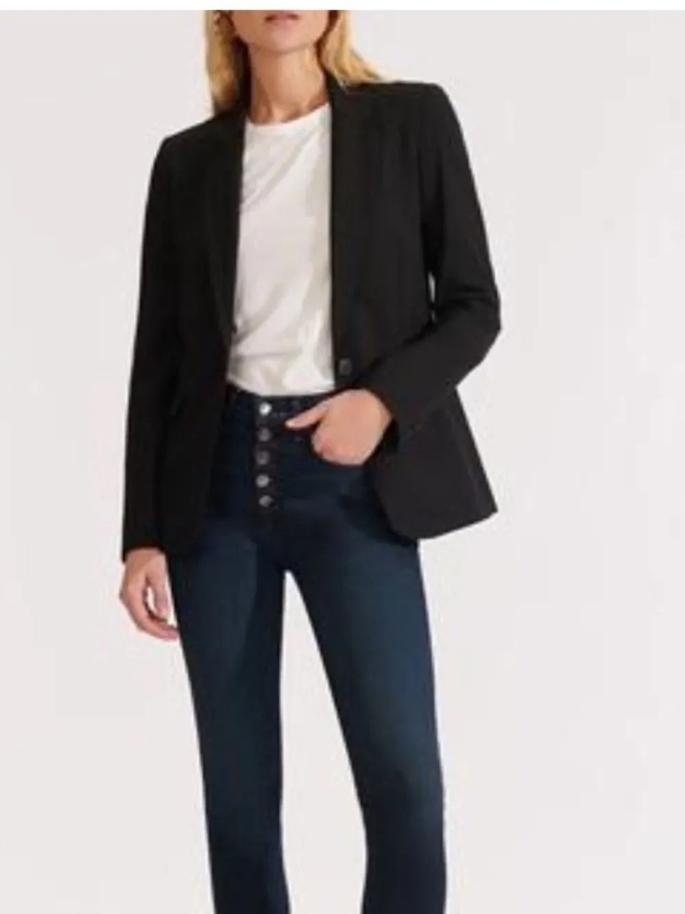 Veronica Beard classic dickey one button blazer